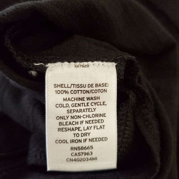 Caslon High-Low Cotton Long Sleeve Tee size Small in Black - Picture 11 of 11